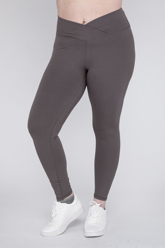 Curvy Rae Mode V-Waist Full Length Leggings