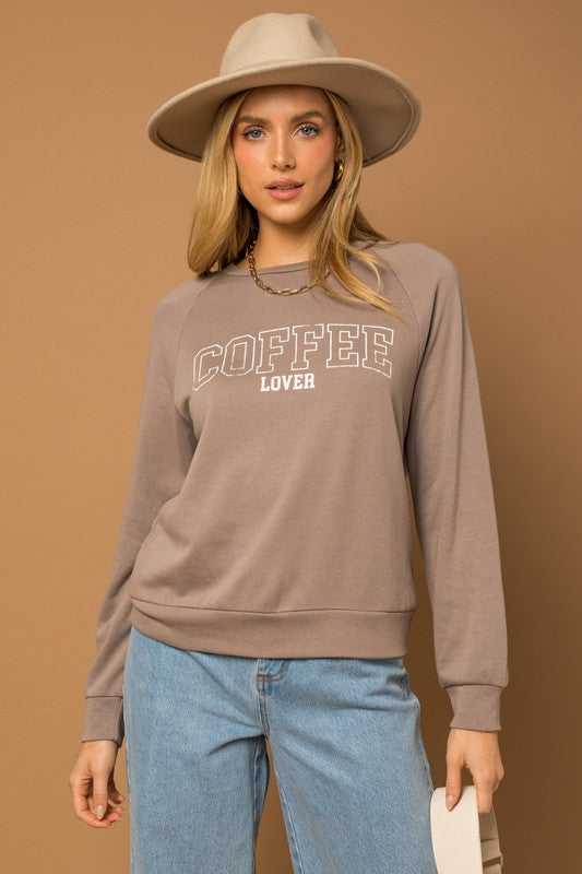 Long Sleeve Coffee Lover Top