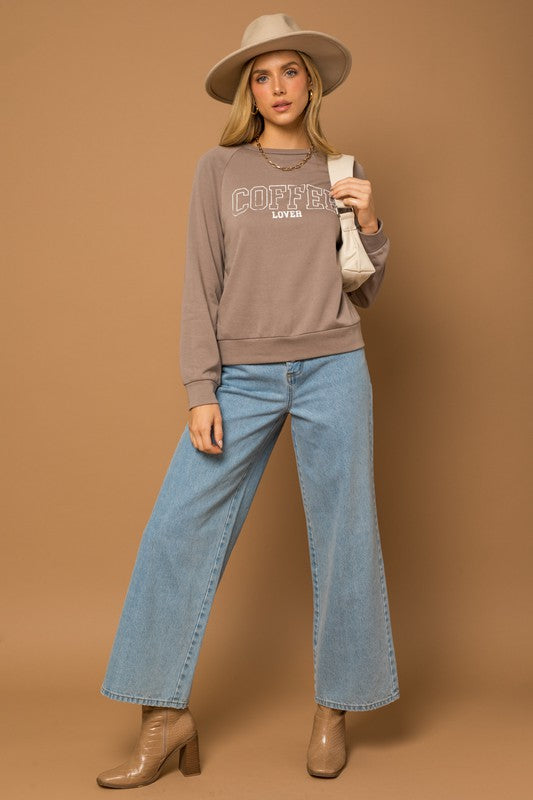 Long Sleeve Coffee Lover Top