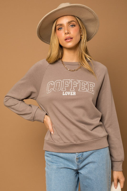 Long Sleeve Coffee Lover Top