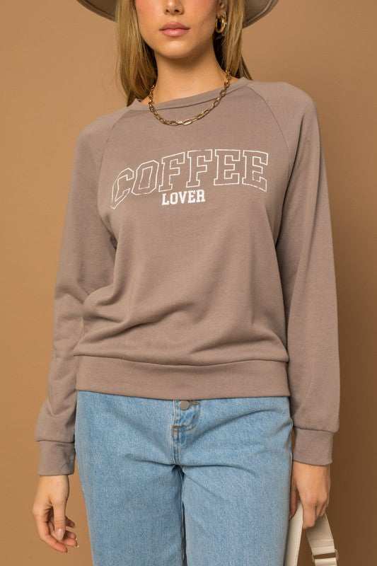 Long Sleeve Coffee Lover Top