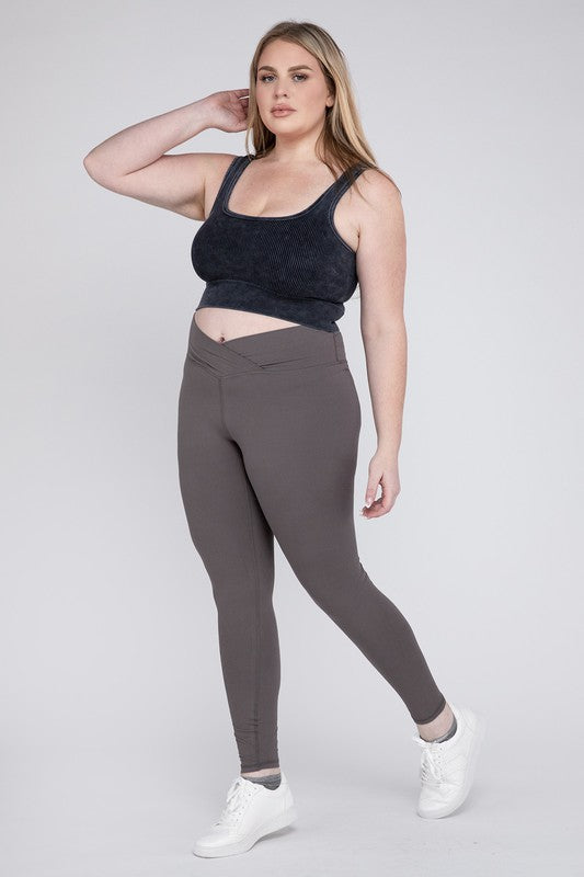 Curvy Rae Mode V-Waist Full Length Leggings