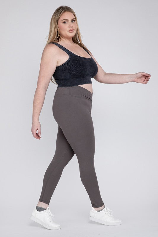 Curvy Rae Mode V-Waist Full Length Leggings