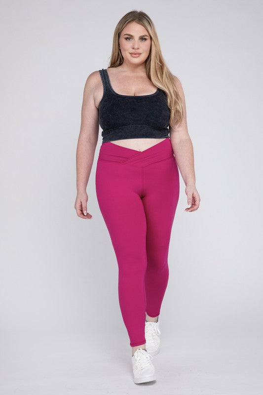 Curvy Rae Mode V-Waist Full Length Leggings