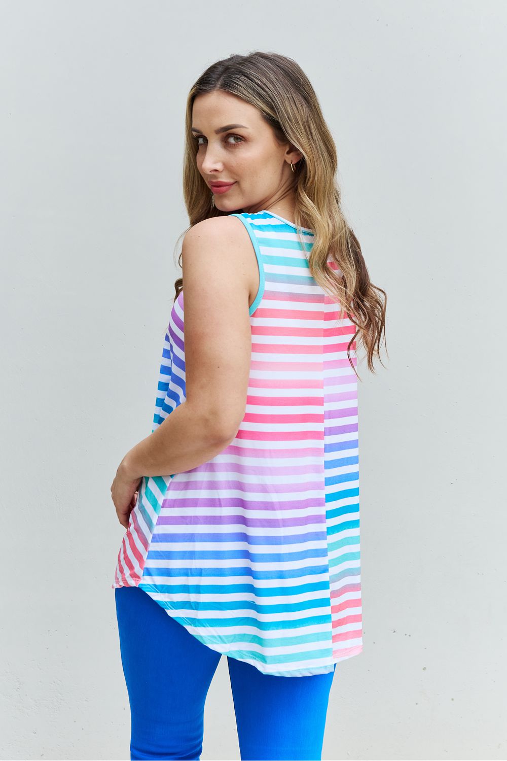 Love Yourself Multicolored Sleeveless Top