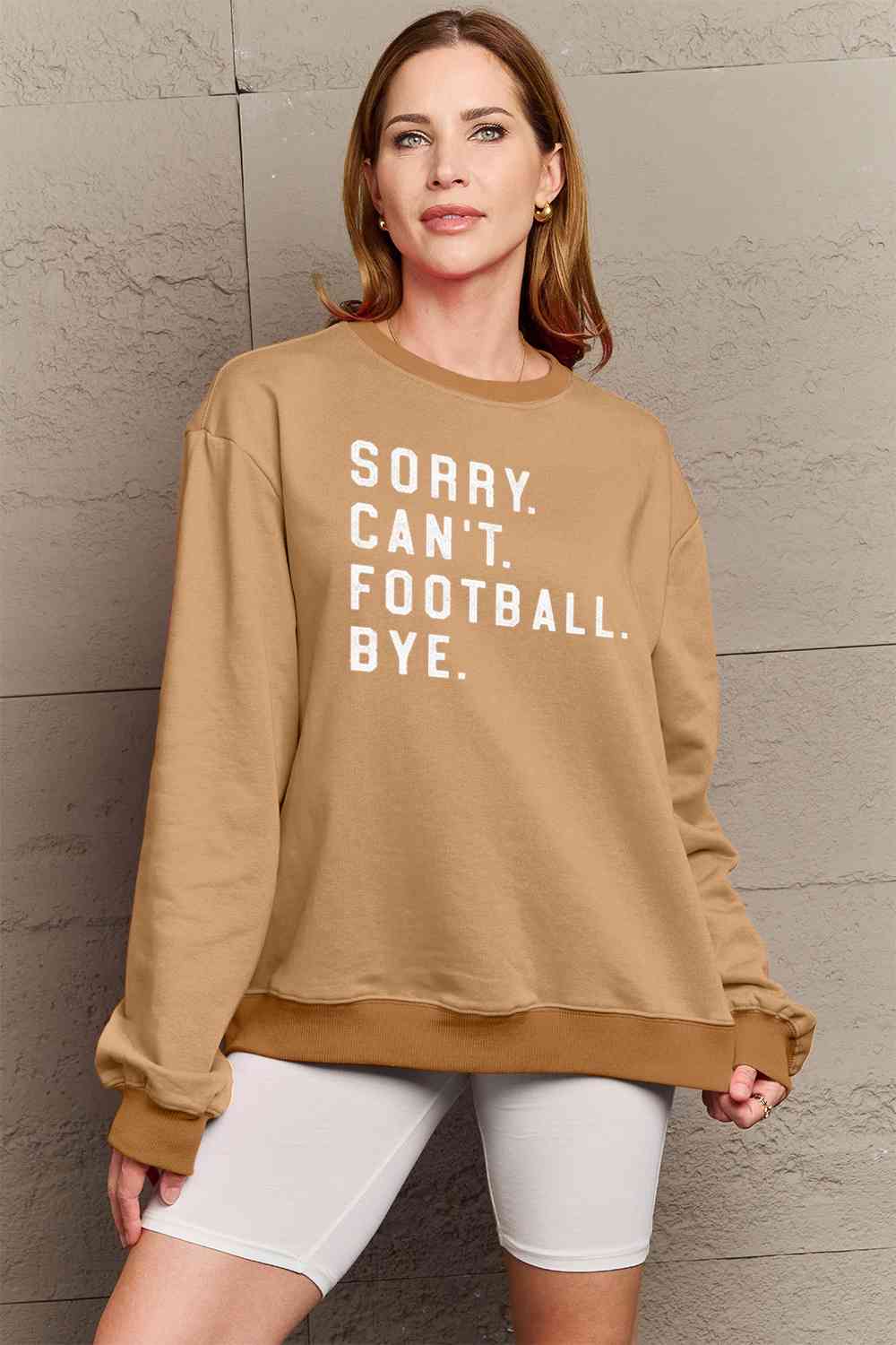 Simply Love Football Graphic Sweatshirt