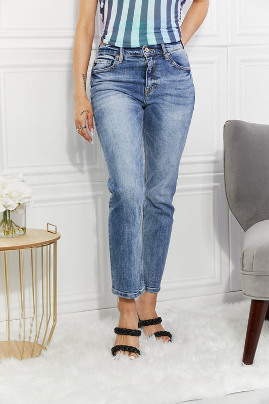 Kancan Amara High Rise Slim Straight Jeans