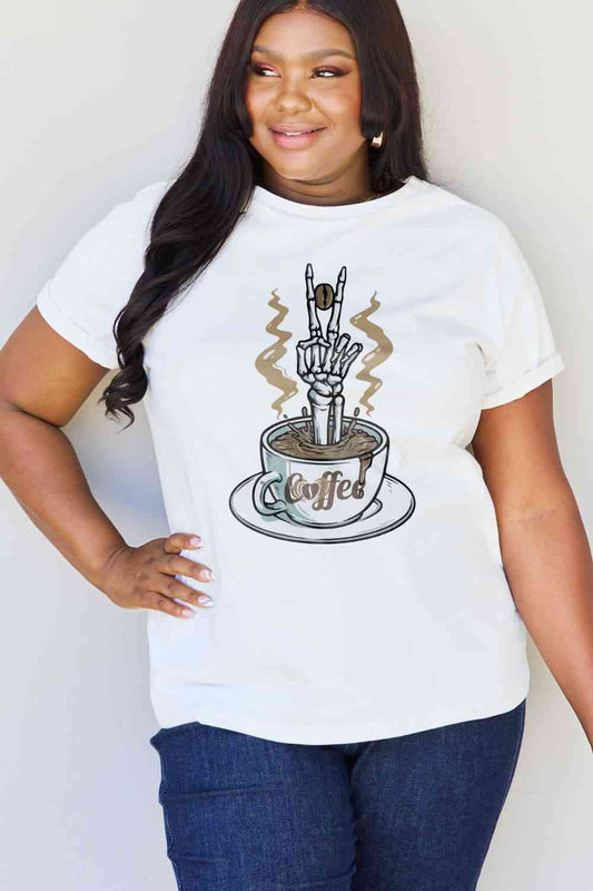 Simply Love Coffee Graphic Cotton Tee