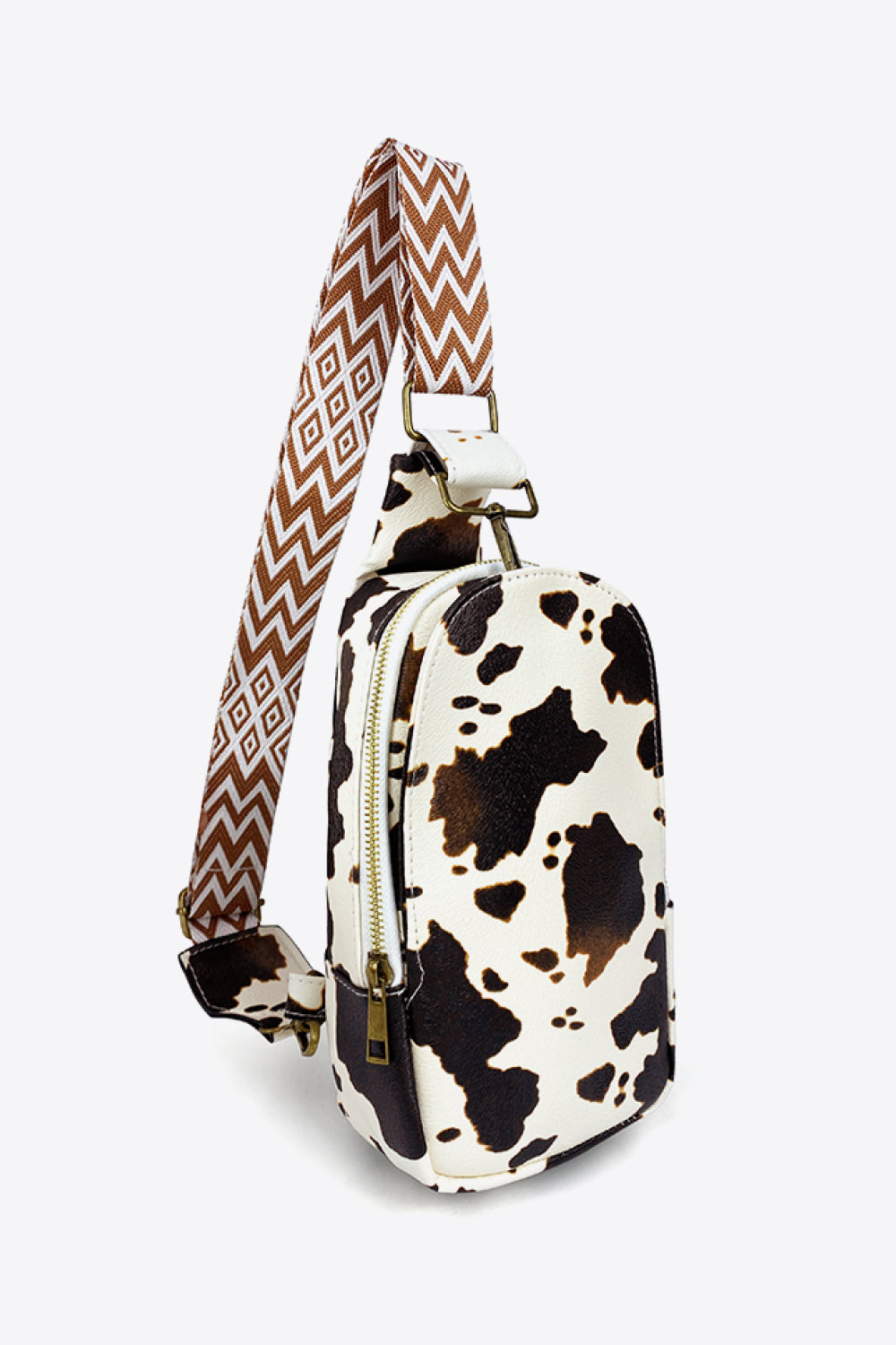 Patterned Leather Sling Bag