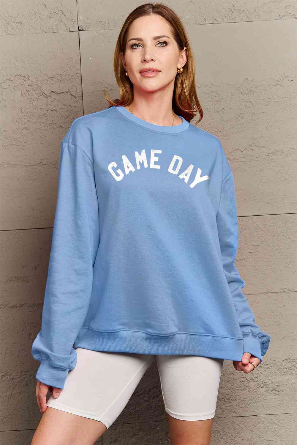 Simply Love Full Size Game Day Graphic Sweatshirt