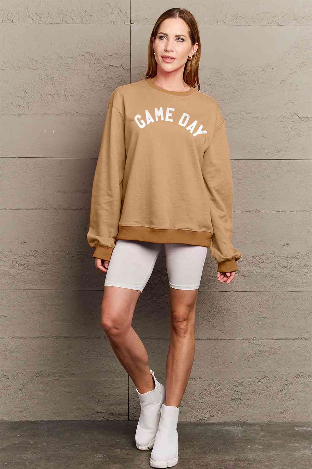 Simply Love Full Size Game Day Graphic Sweatshirt