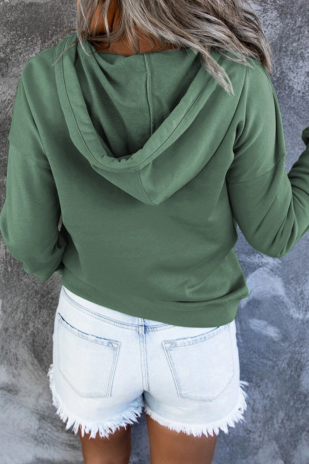 Simply Put Long Sleeve Hoodie with Pocket