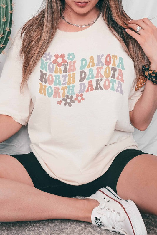 Floral North Dakota Graphic Tee