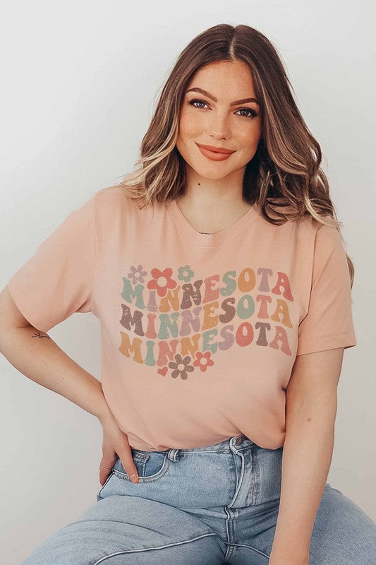 Floral Minnesota Graphic Tee