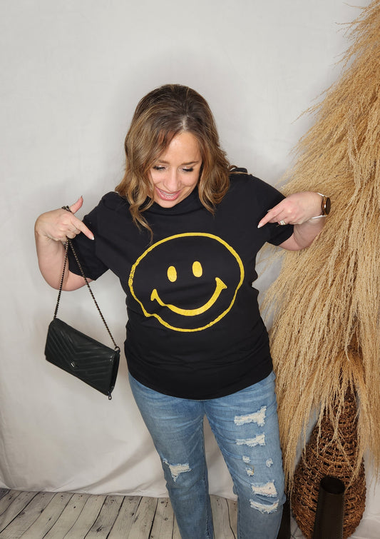 Happy Face Graphic Tee