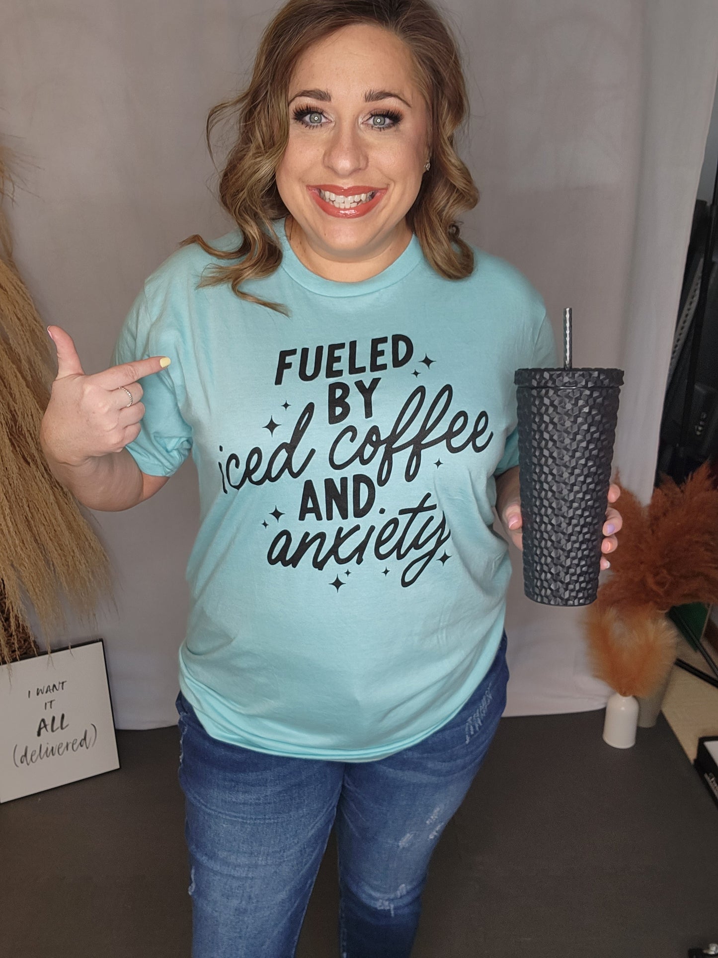 Iced Coffee and Anxiety Graphic Tee