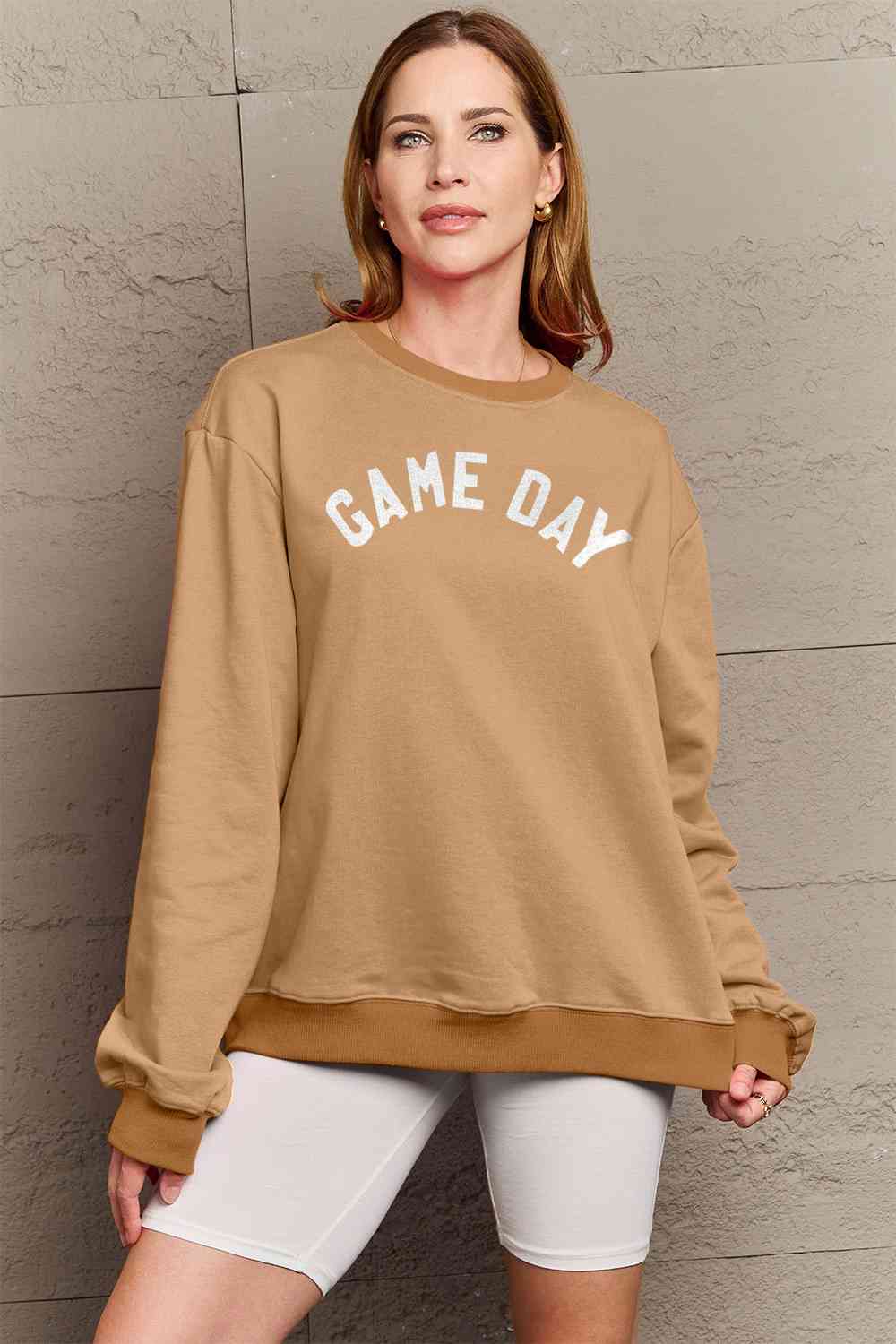 Simply Love Full Size Game Day Graphic Sweatshirt