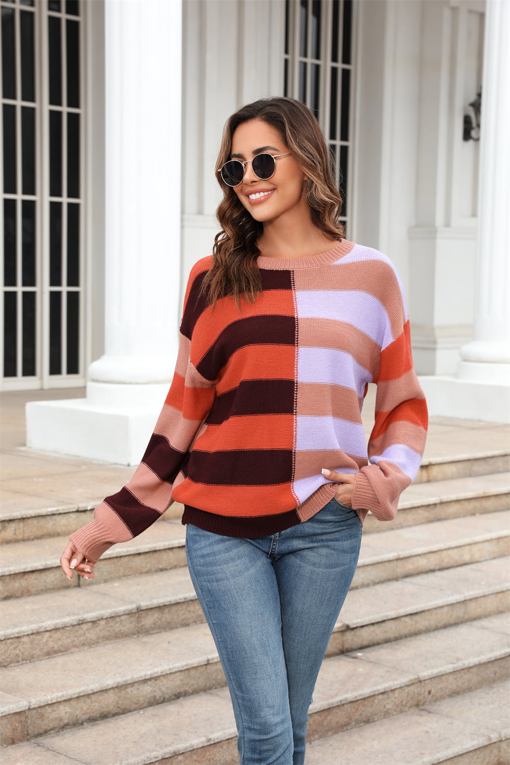 Amanda Color Block Sweater