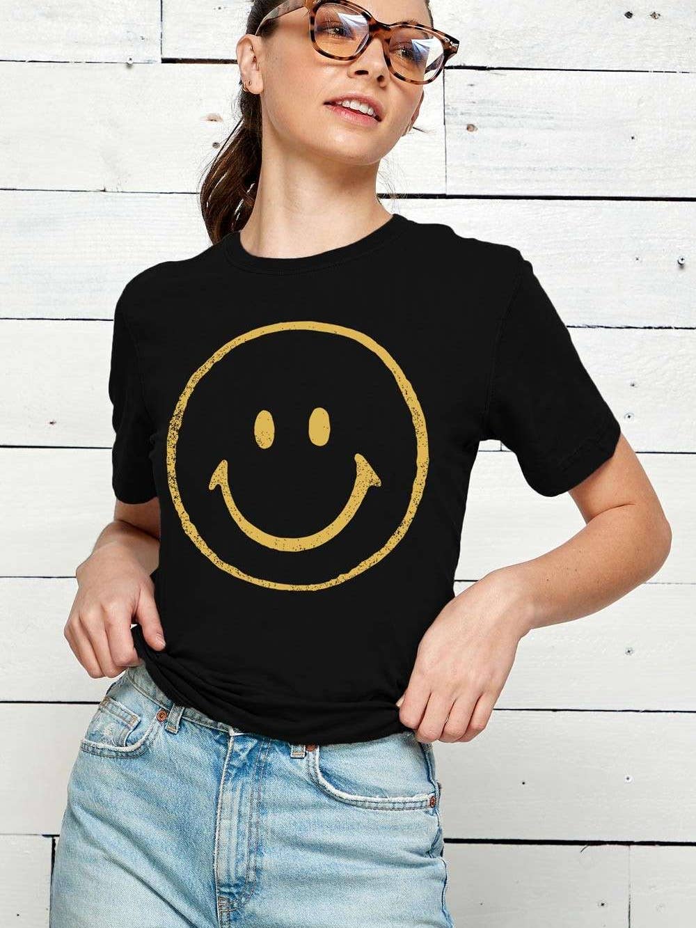 Happy Face Graphic Tee