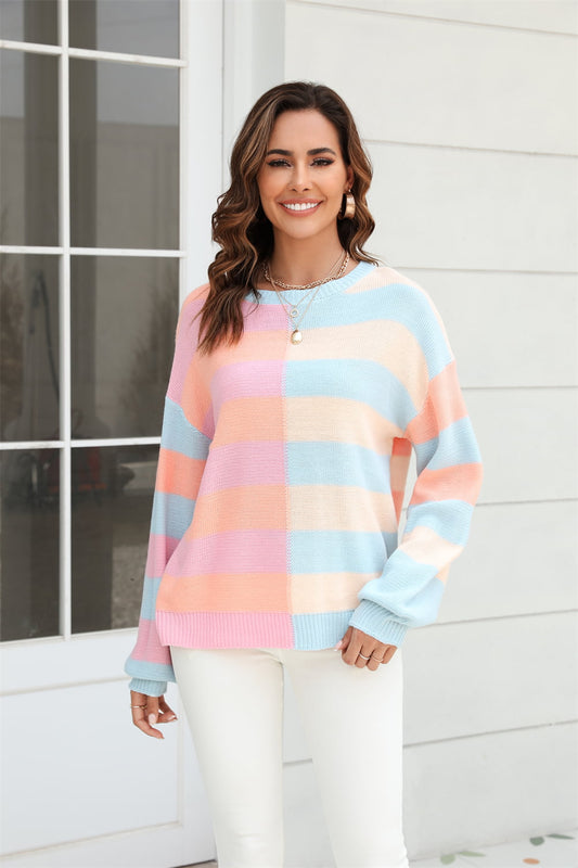 Amanda Color Block Sweater