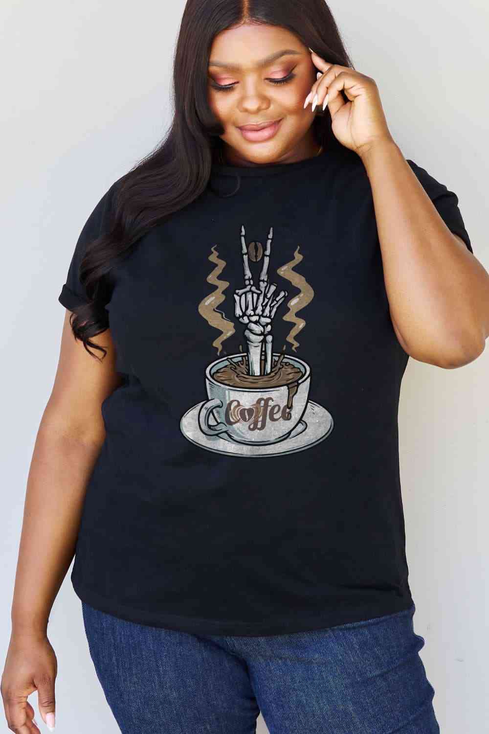 Simply Love Coffee Graphic Cotton Tee