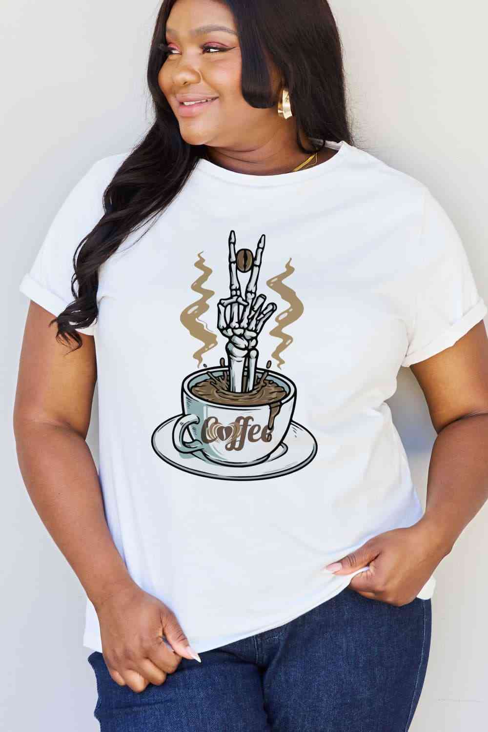 Simply Love Coffee Graphic Cotton Tee