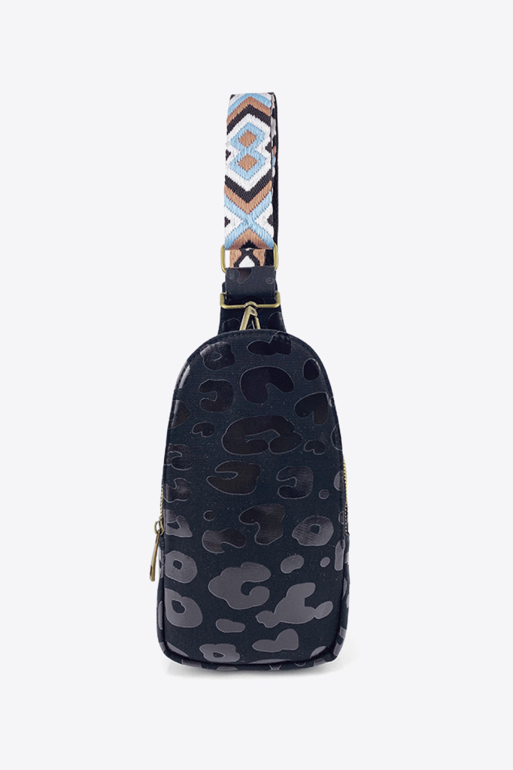 Patterned Leather Sling Bag