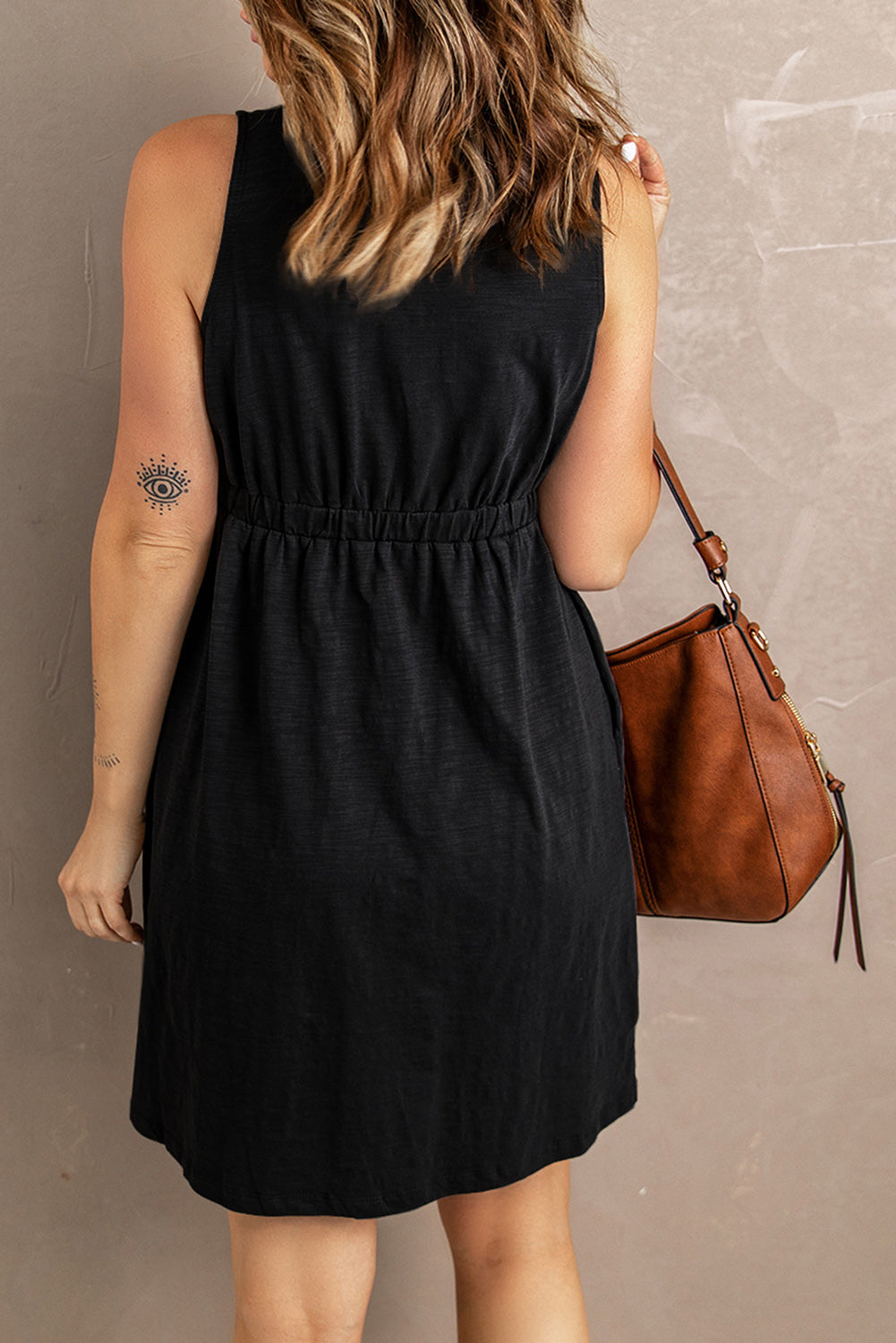 Sleeveless Button Down Dress in multiple colors