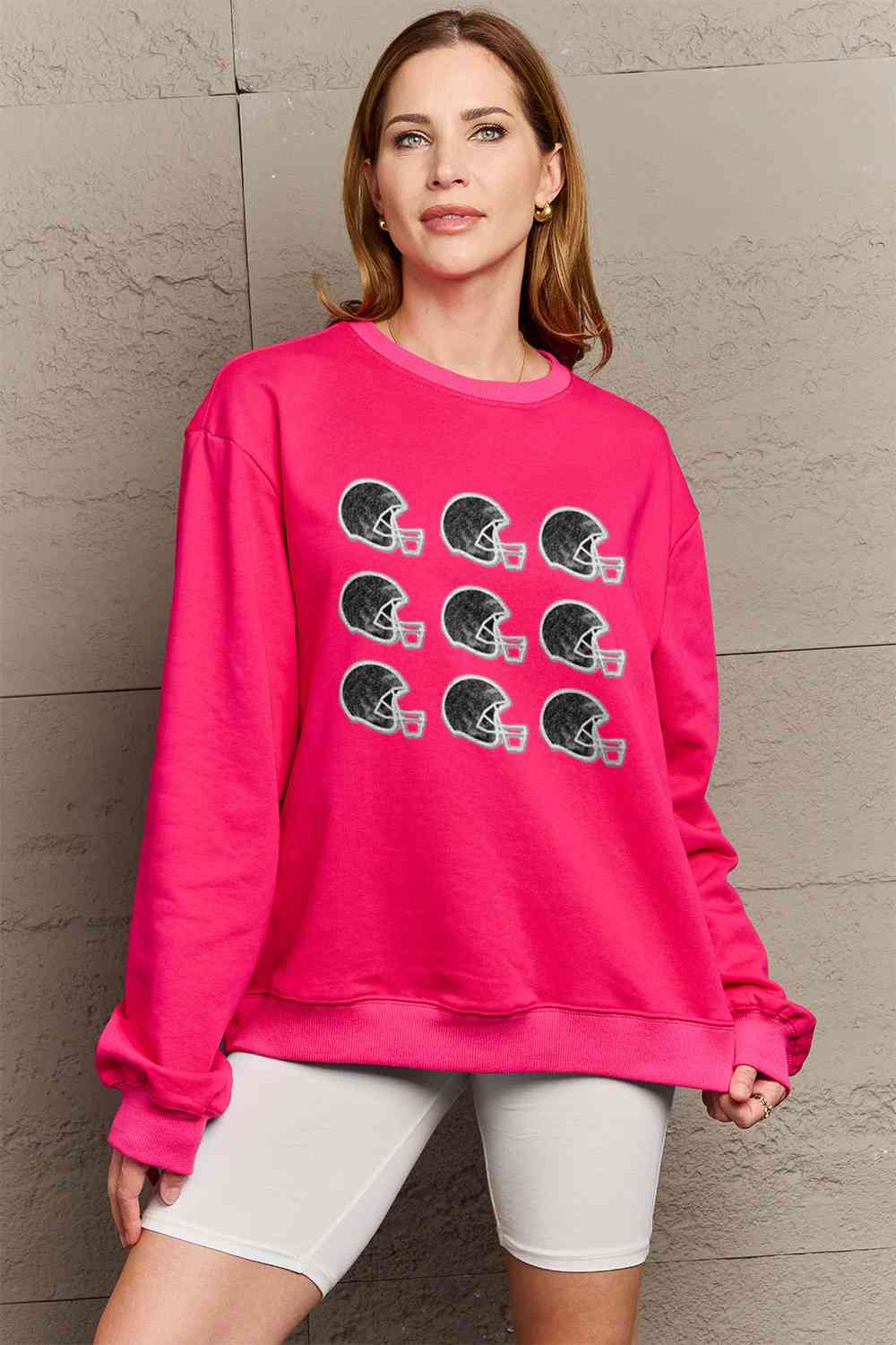 Simply Love Graphic Round Neck Sweatshirt