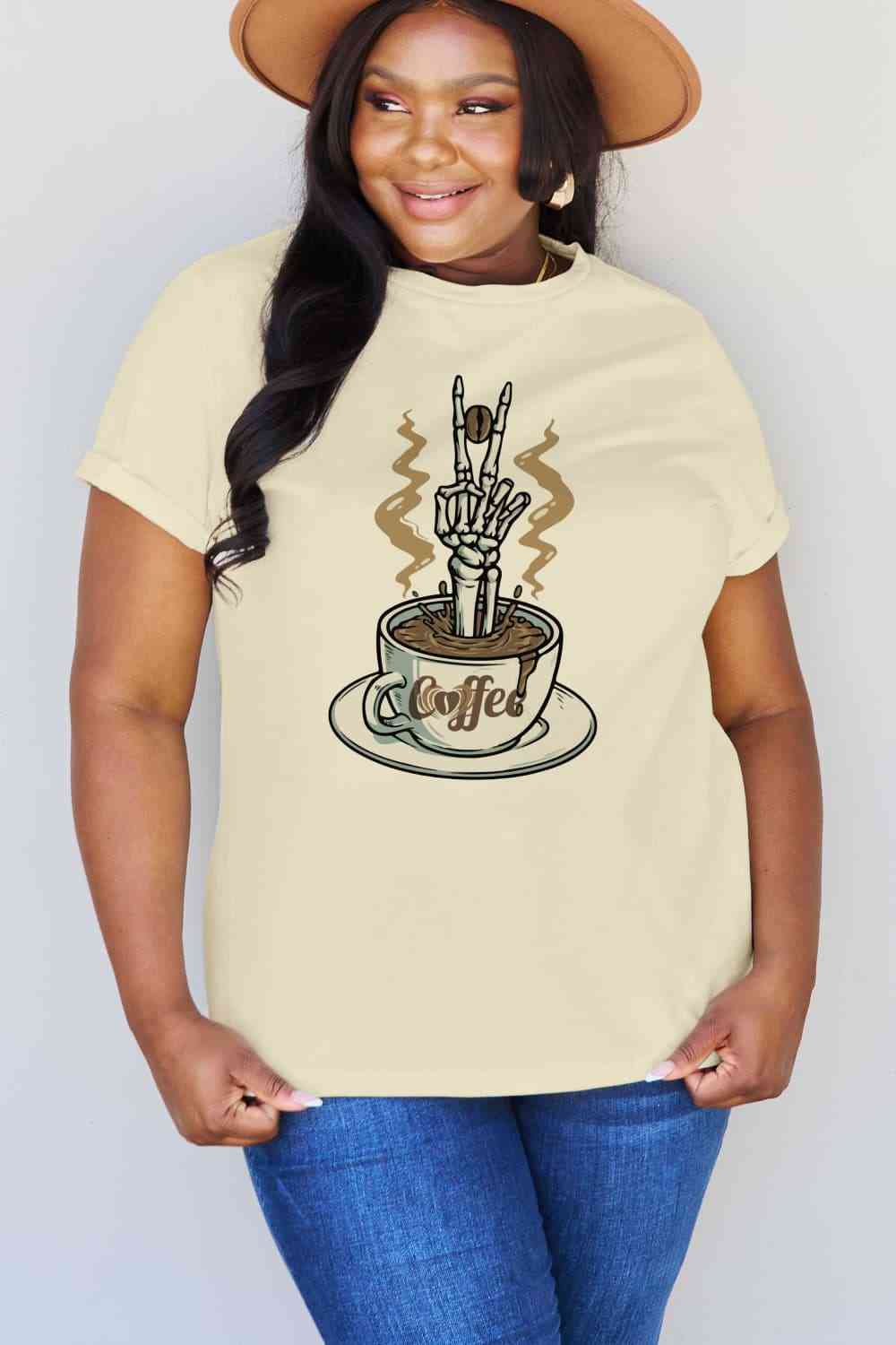 Simply Love Coffee Graphic Cotton Tee