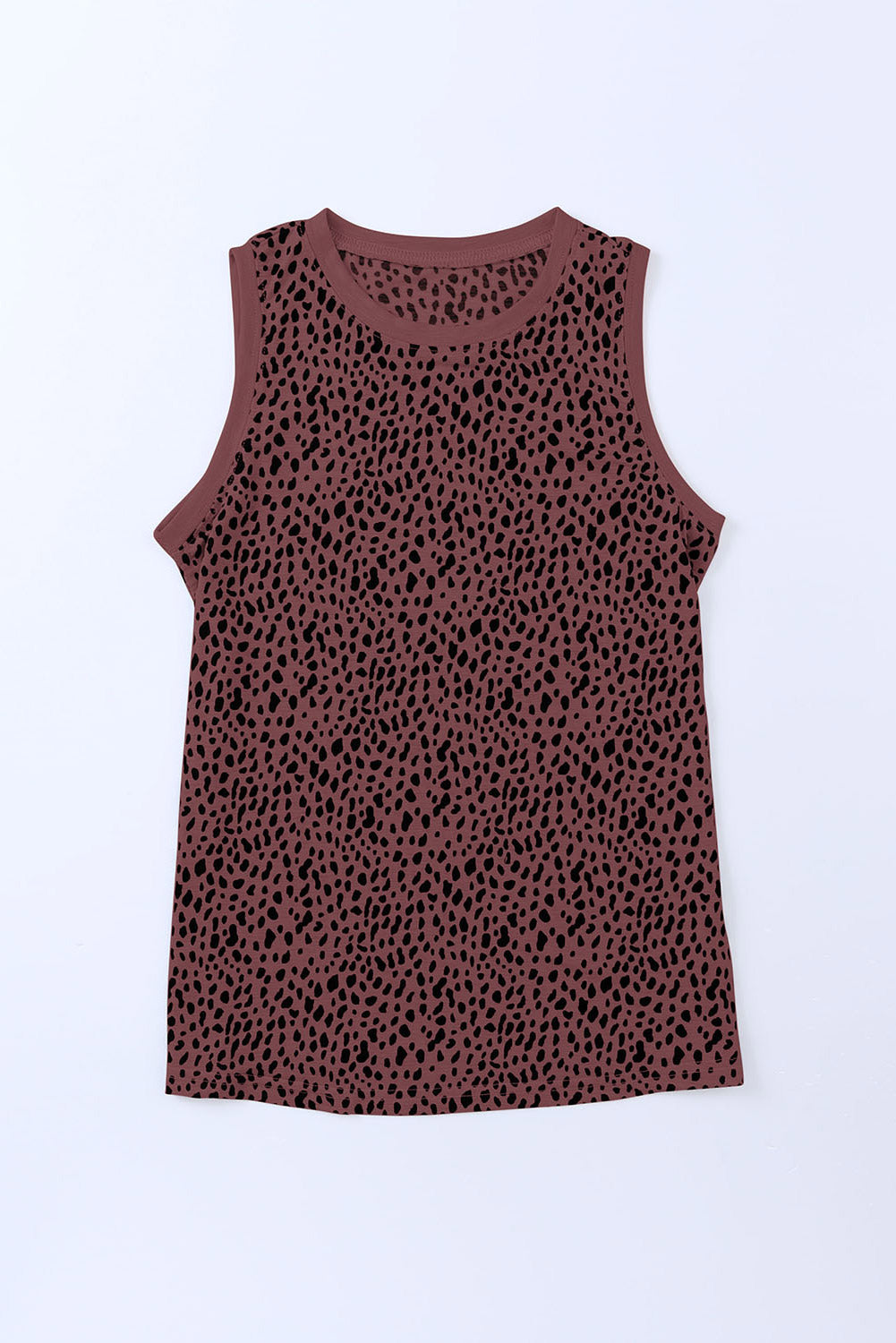 Printed Round Neck Tank Top