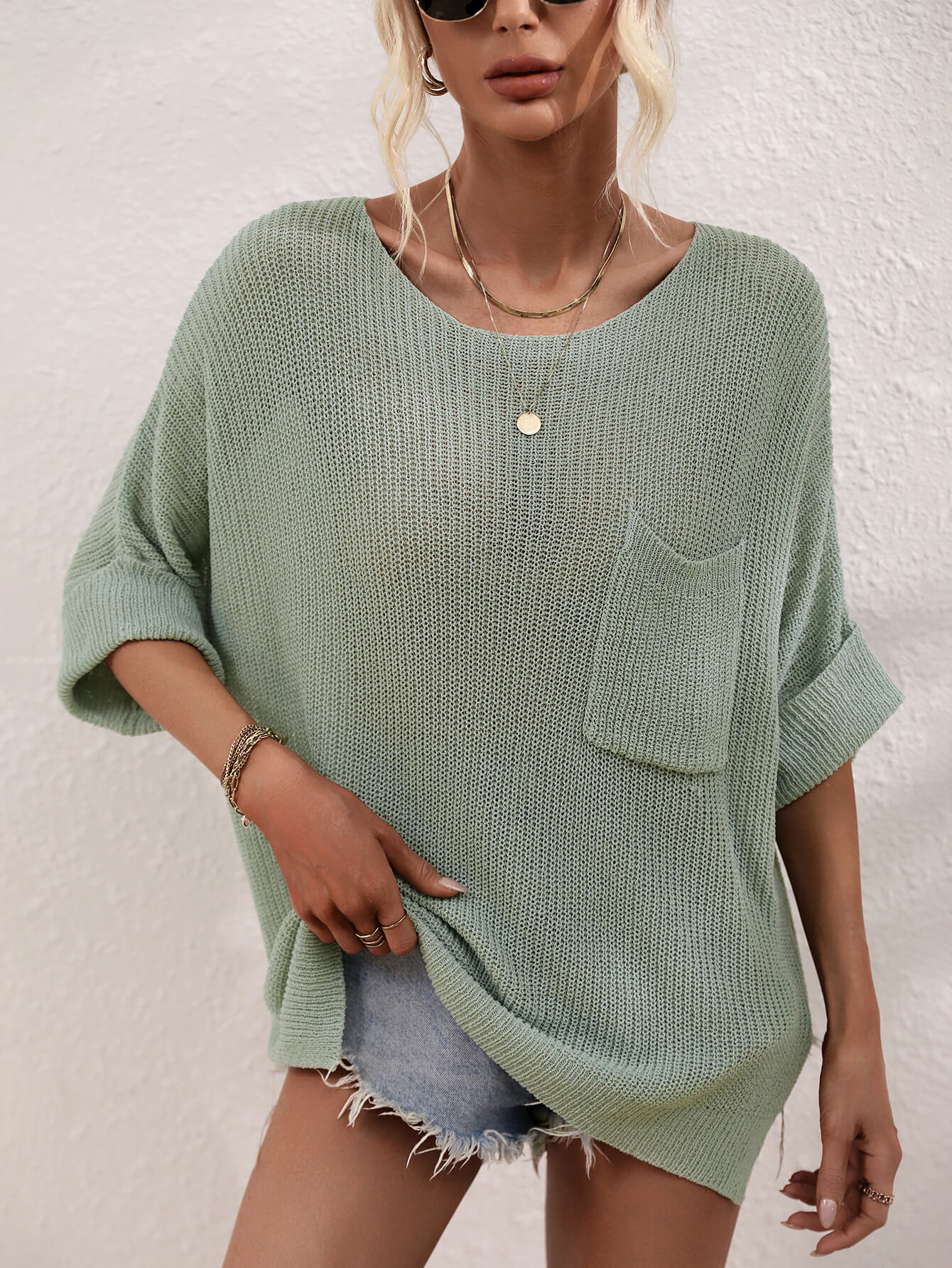 Take My Breath Away Knit Tunic Top