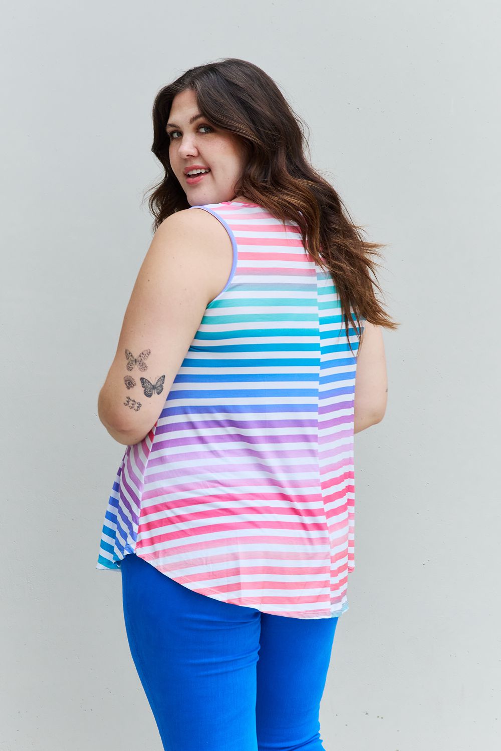 Love Yourself Multicolored Sleeveless Top