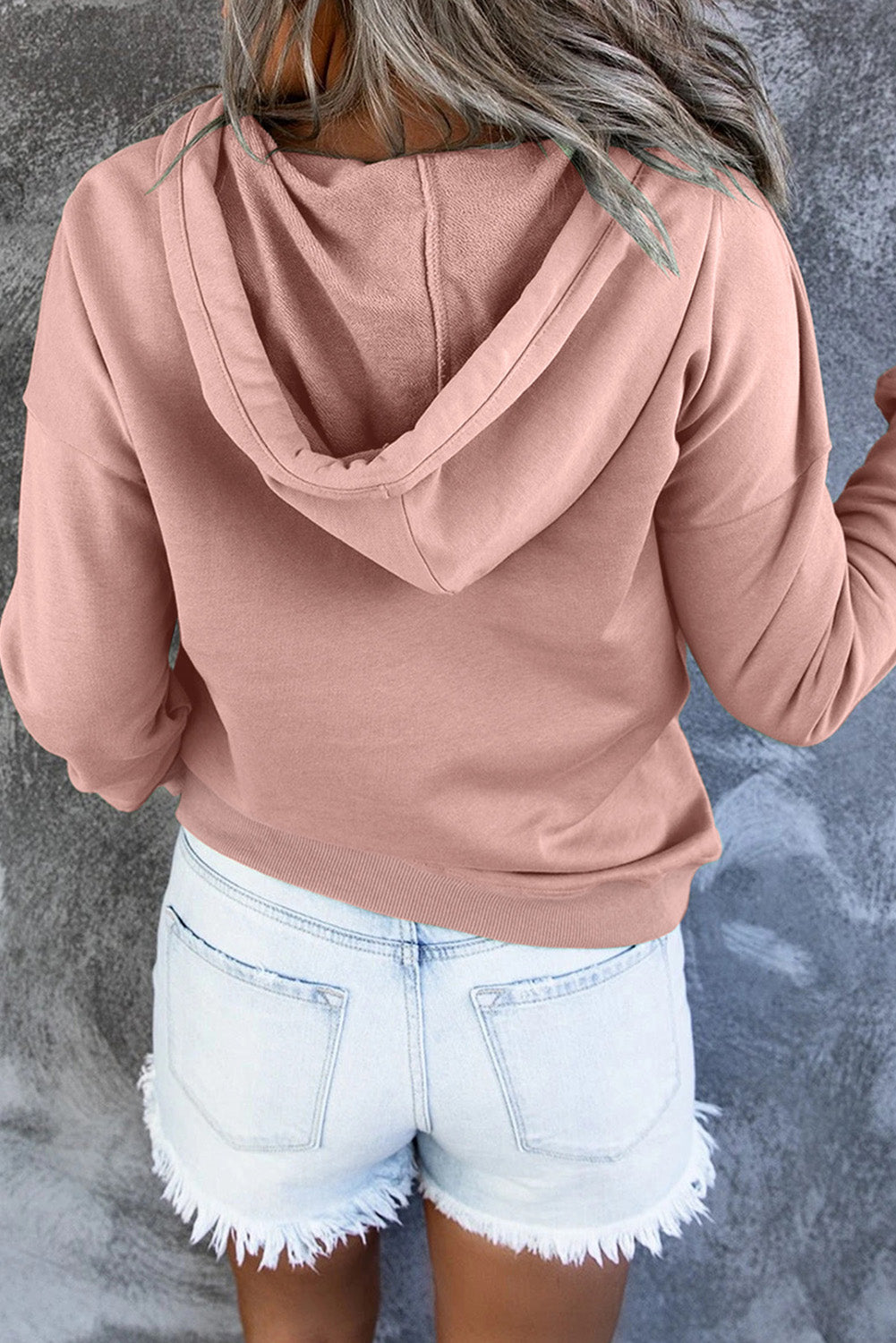 Simply Put Long Sleeve Hoodie with Pocket