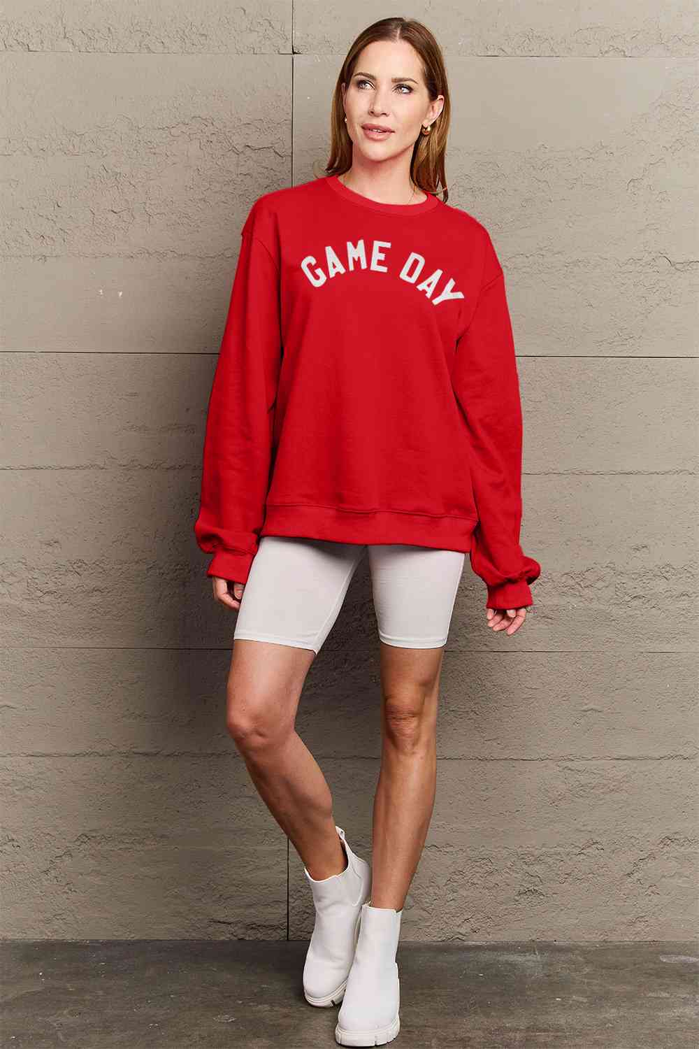 Simply Love Full Size Game Day Graphic Sweatshirt