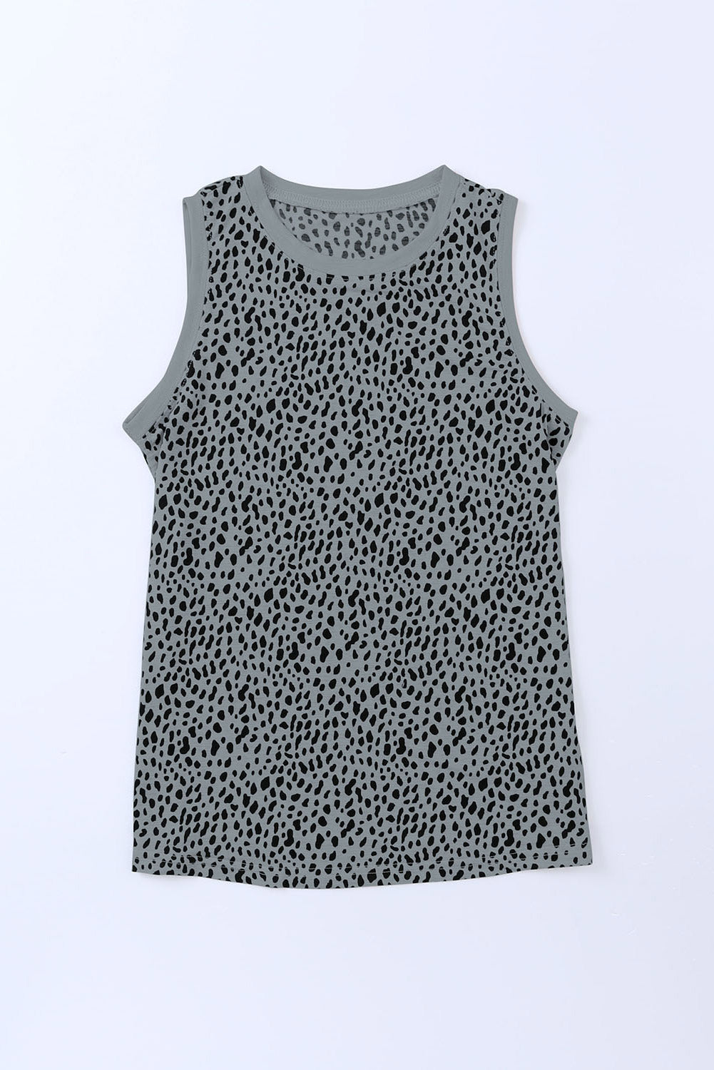 Printed Round Neck Tank Top