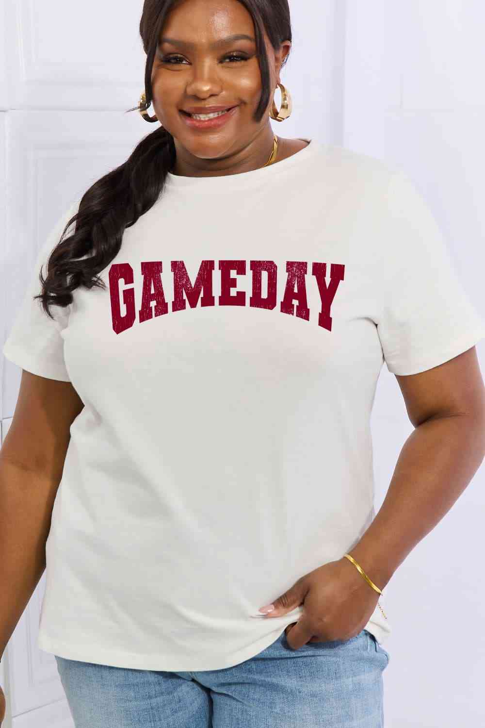 Simply Love Gameday Graphic Cotton Tee