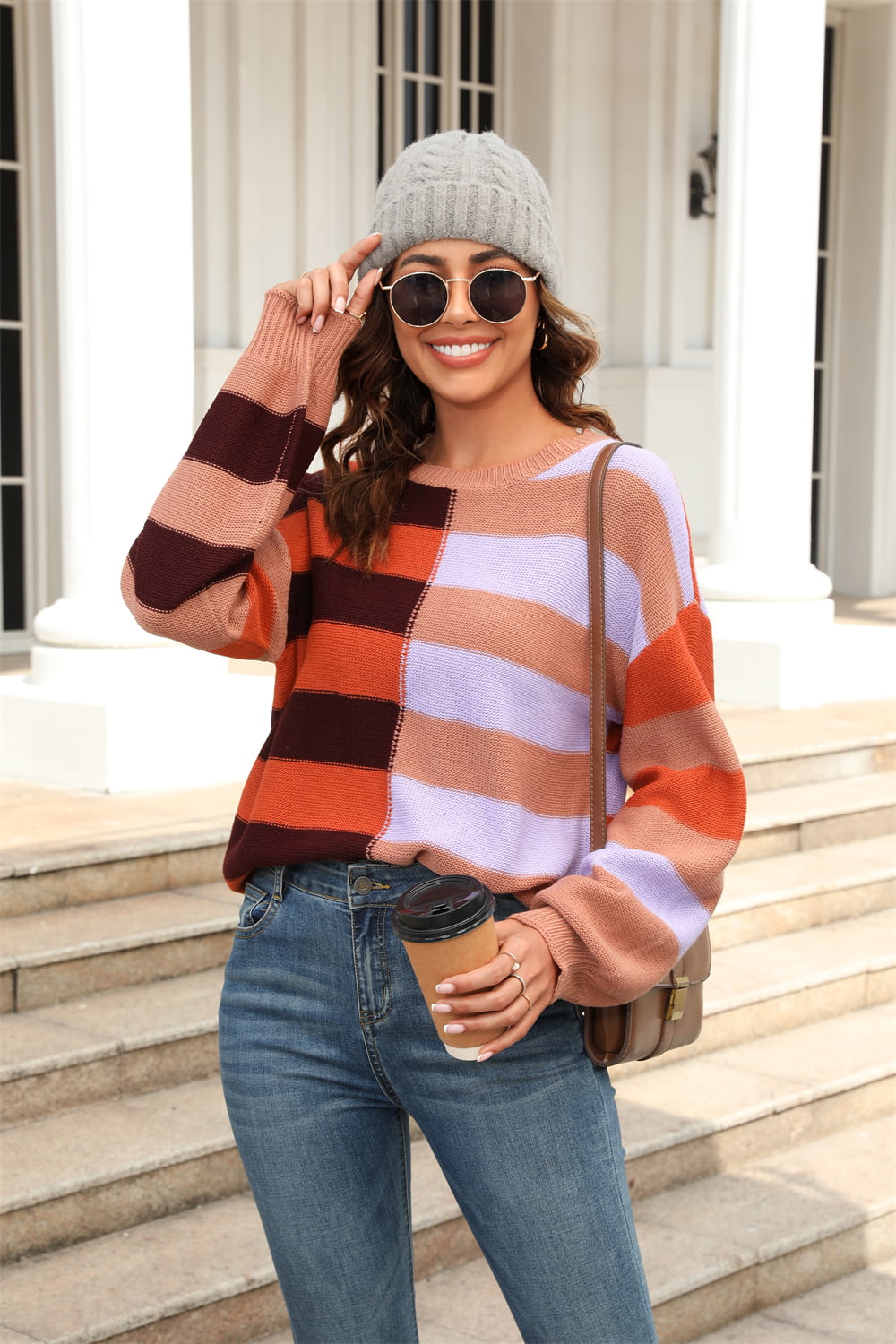 Amanda Color Block Sweater