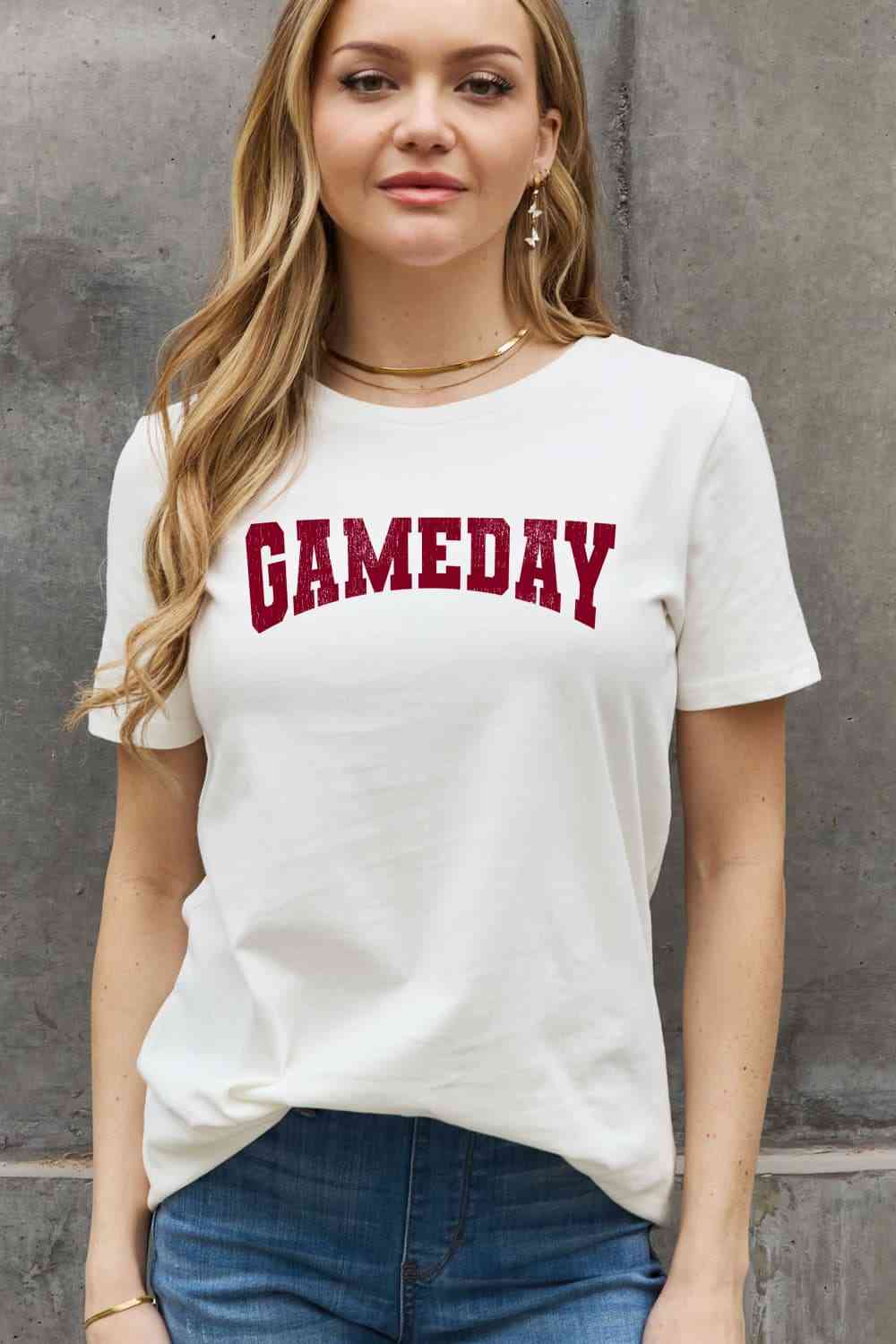 Simply Love Gameday Graphic Cotton Tee