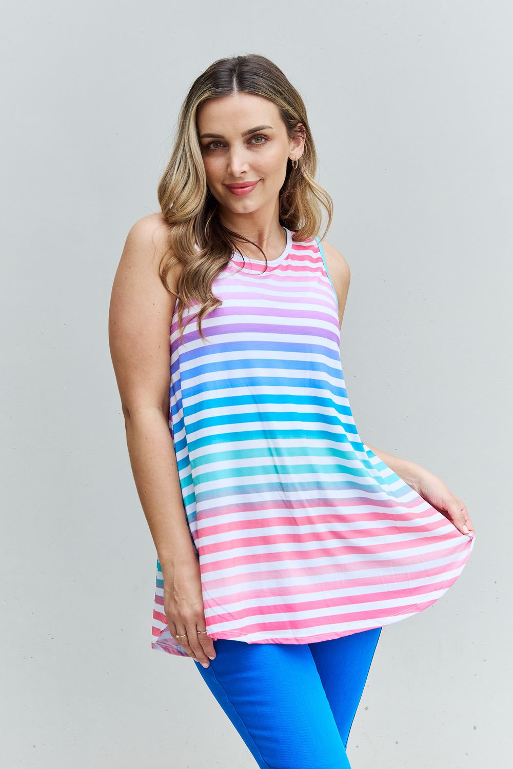 Love Yourself Multicolored Sleeveless Top