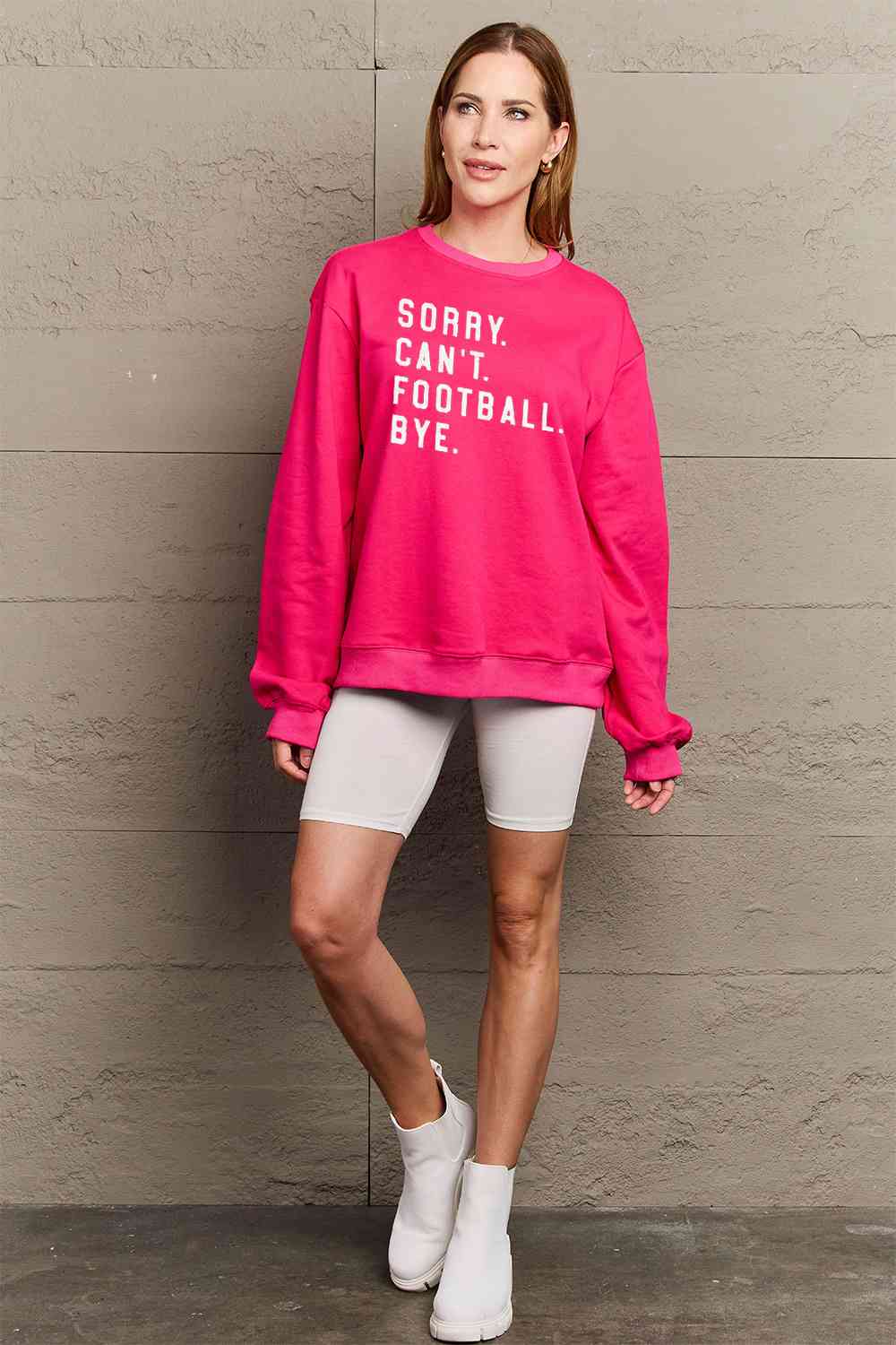 Simply Love Football Graphic Sweatshirt