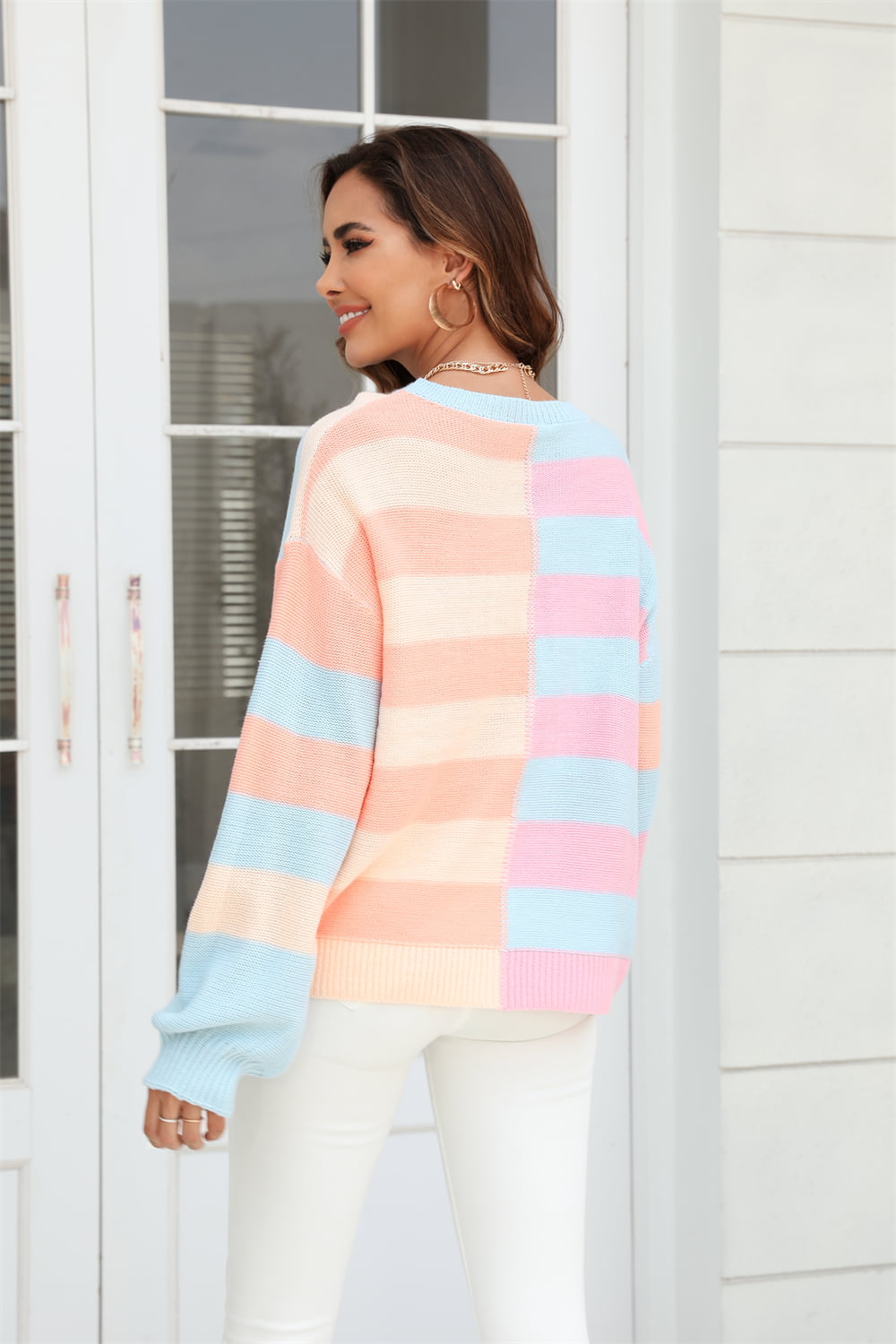 Amanda Color Block Sweater