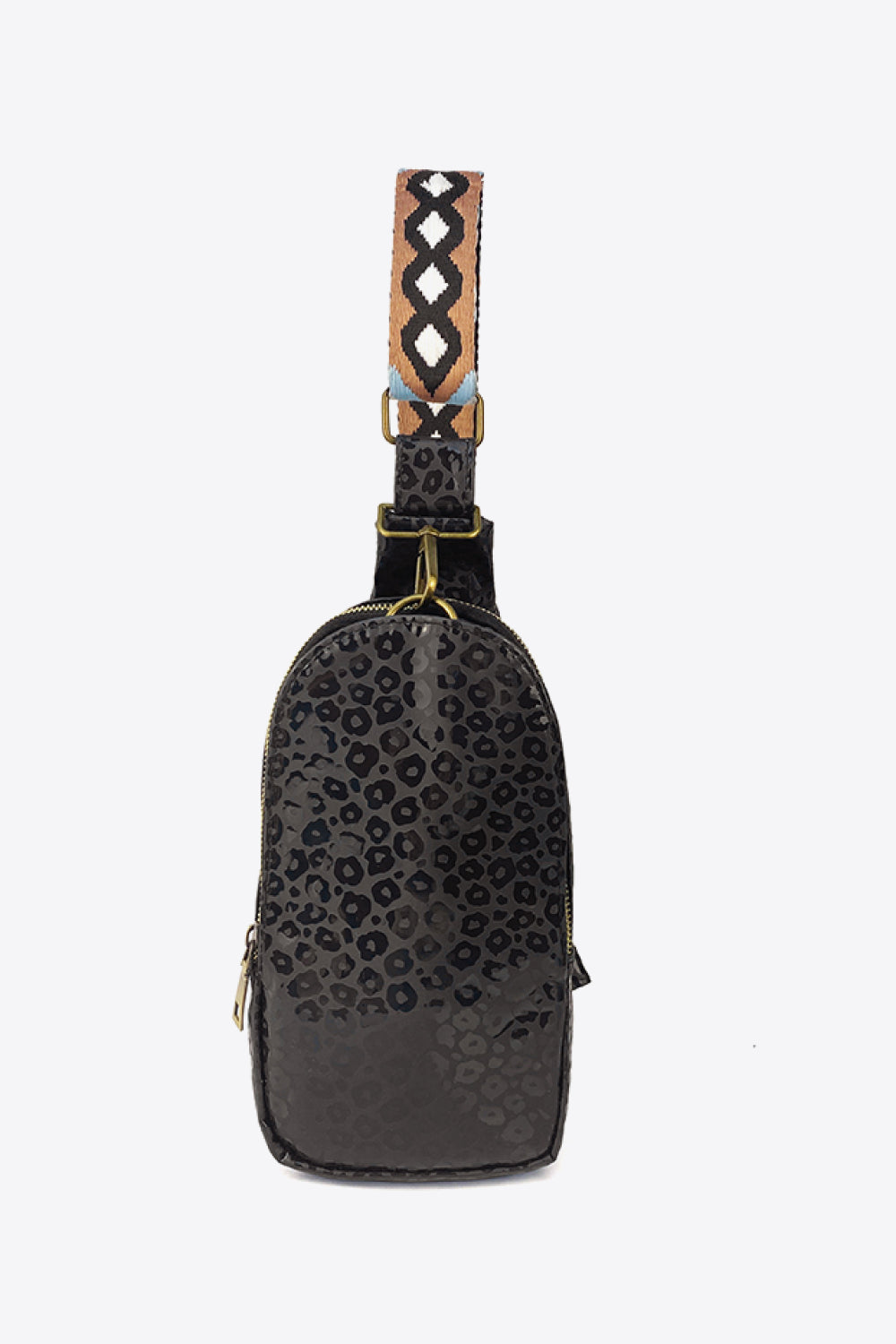 Patterned Leather Sling Bag