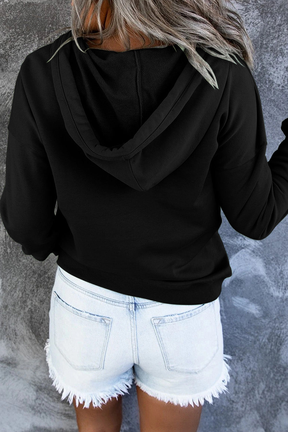 Simply Put Long Sleeve Hoodie with Pocket