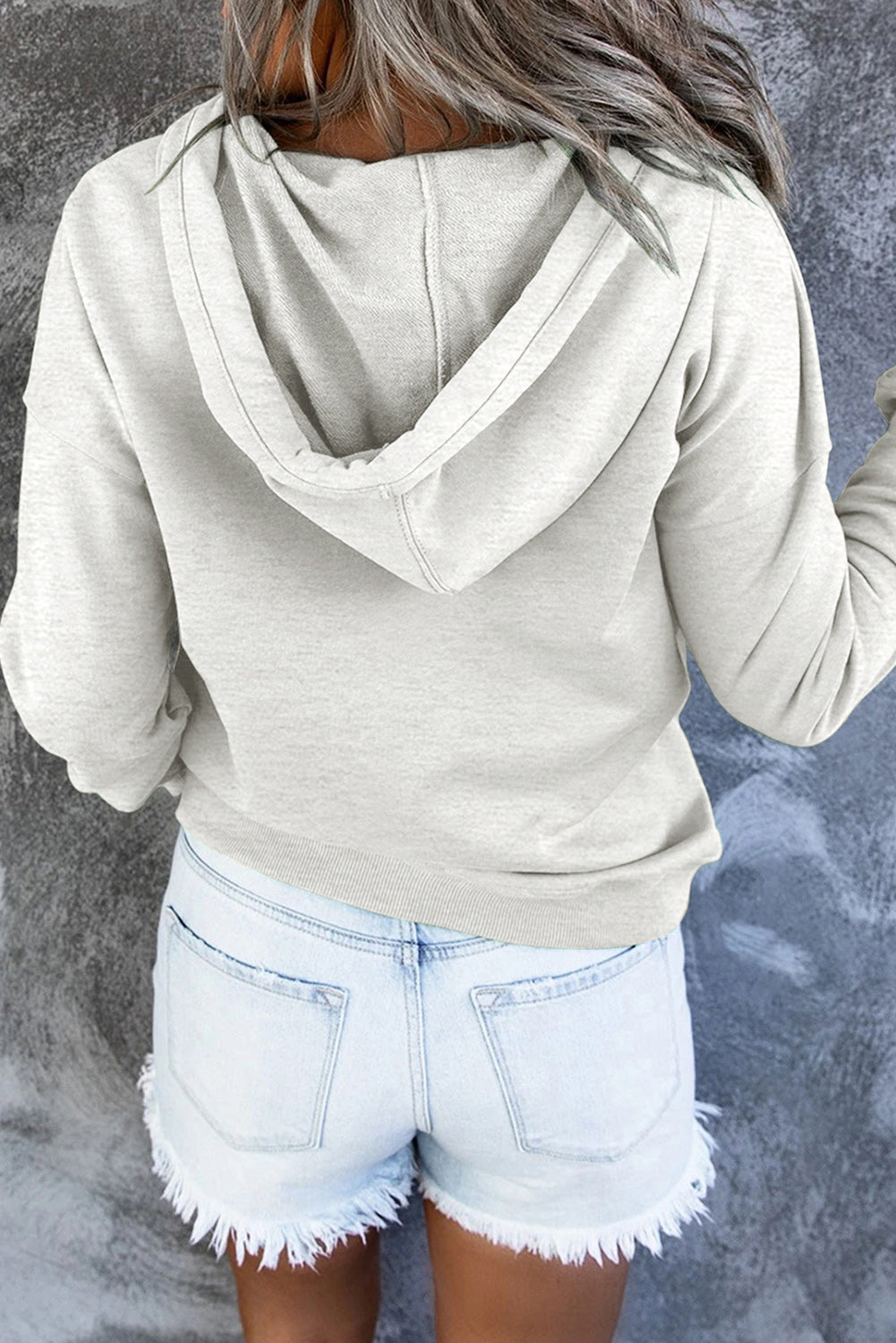 Simply Put Long Sleeve Hoodie with Pocket