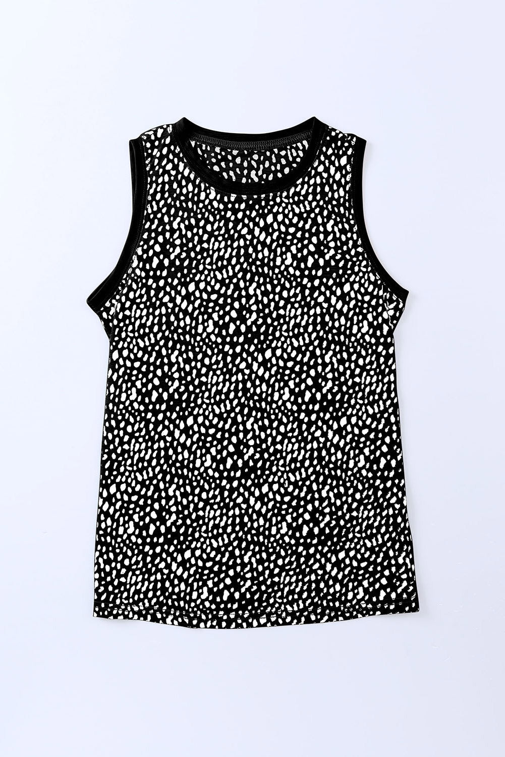 Printed Round Neck Tank Top