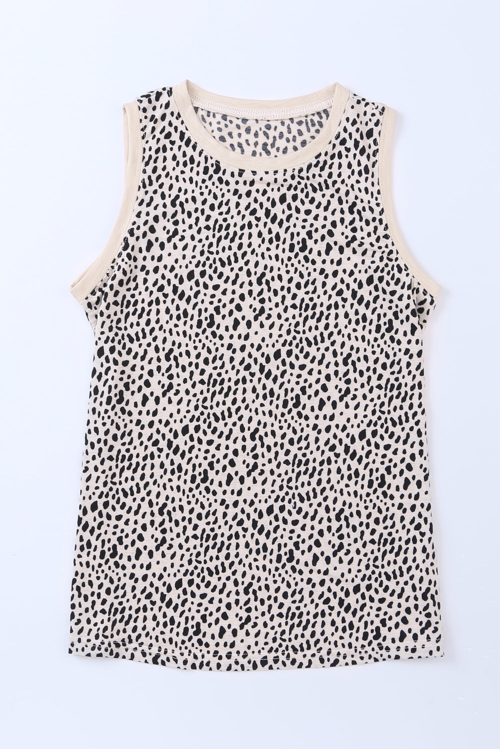 Printed Round Neck Tank Top