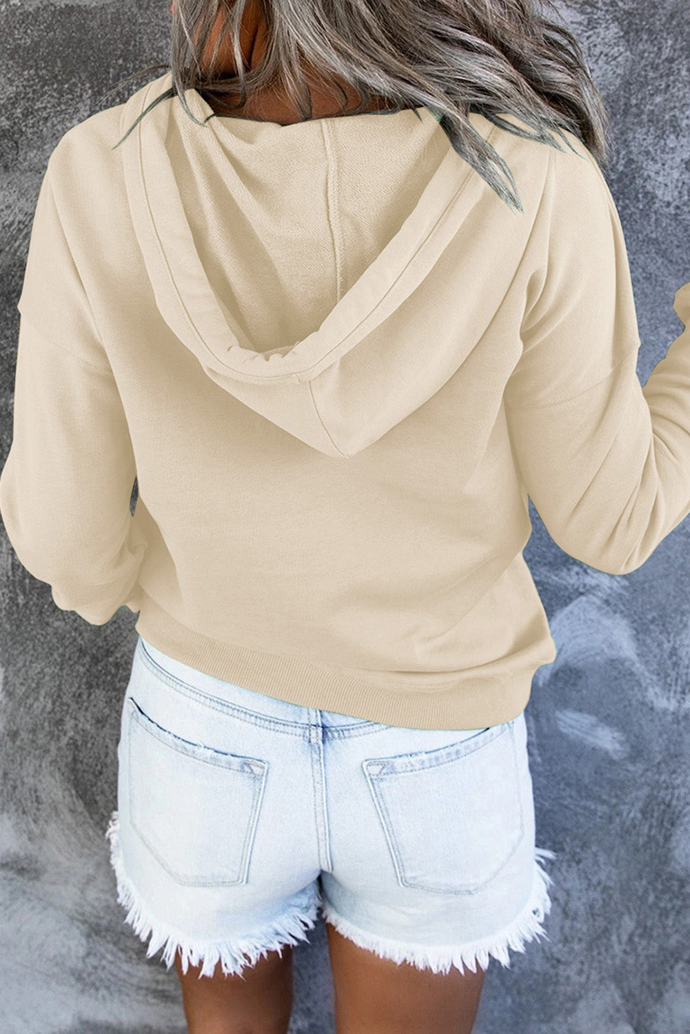 Simply Put Long Sleeve Hoodie with Pocket