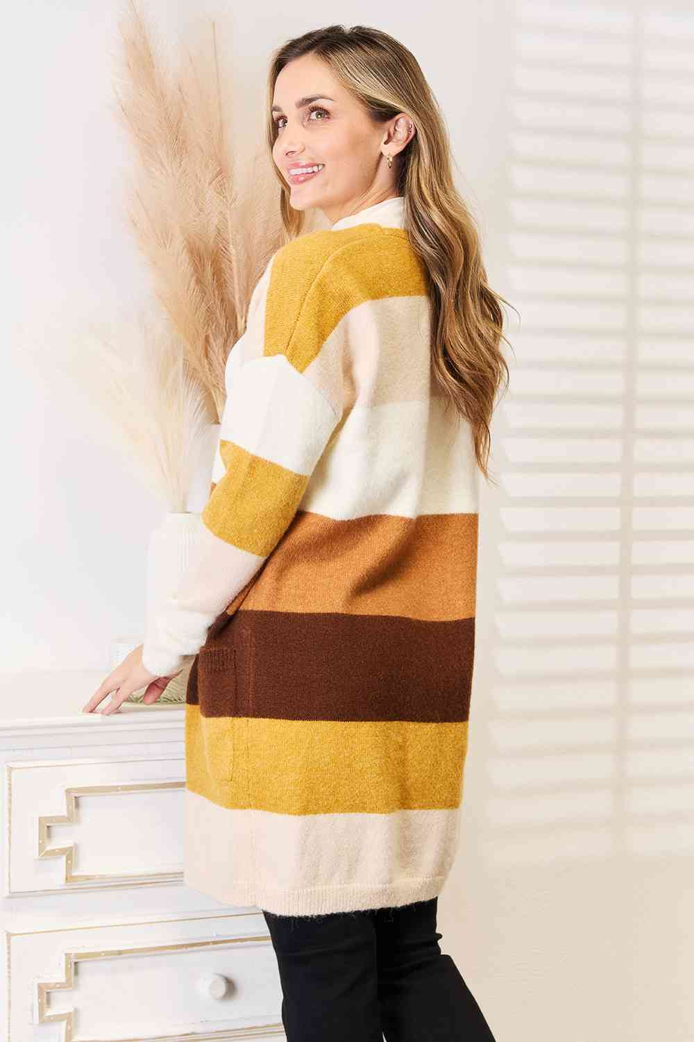 Woven Right Marie Color Block Cardigan