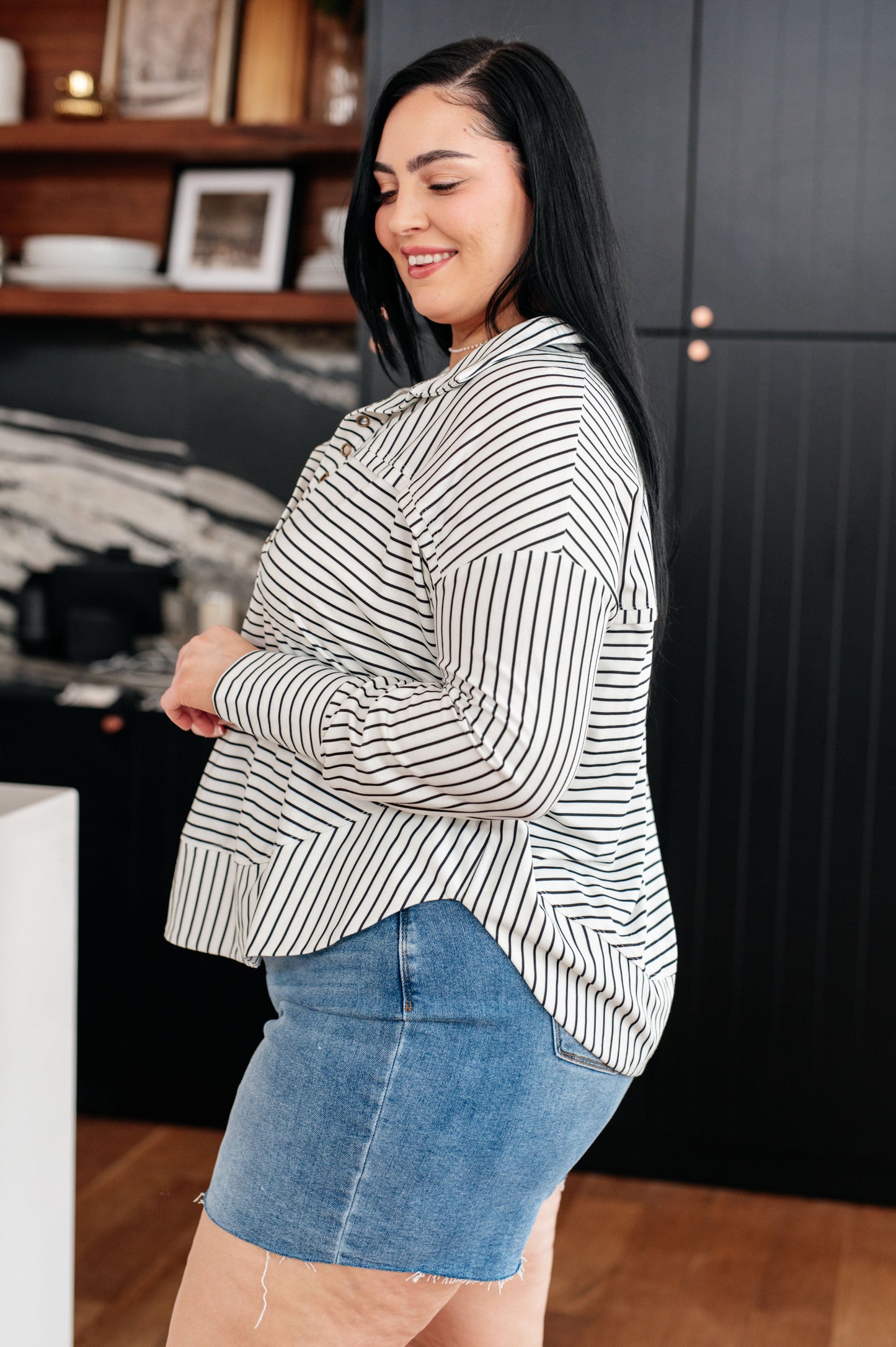 Striped Serendipity Pullover Top